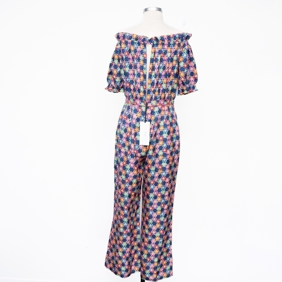 Saloni. Juli B Silk Jumpsuit. - Picture 3 of 15